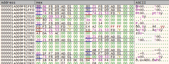 redtest.exe sections